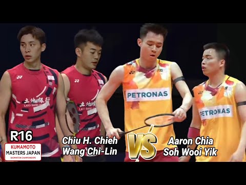 Aaron Chia/Soh Wooi Yik vs Chiu Hsiang Chieh/Wang Chi-Lin || R16 Kumamoto Masters 2024