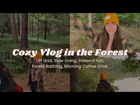 🌲COZY VLOG IN NATURE 🥾 Slow living, Forest Bathing, Early Autumn Vlog, Peaceful Morning