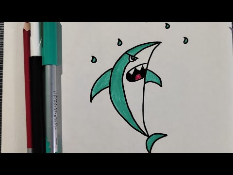 Shark 🦈 drawing/ shark  drawing for kids/Shark drawing for beginners/how to draw Shark step by step