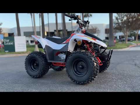 New 2024 Kayo USA Storm 70 - Fully Automatic Youth ATV in White with Parental Remote Shutoff