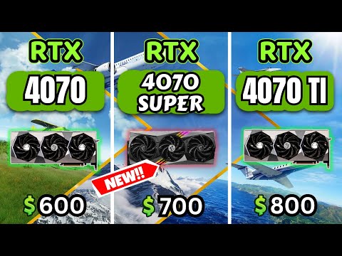 RTX 4070 vs 4070 SUPER vs 4070 Ti - TESTED 8 GAMES