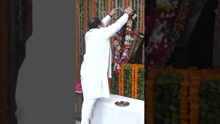 BJP President JP Nadda pays floral tribute to Dr Syama Prasad Mukherjee on his birth anniversary