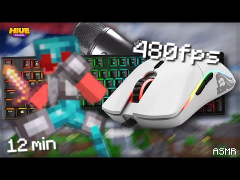 480 fps On Hive Skywars 12 minutes chill & Keyboard And Mouse Sounds