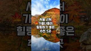 가을에 무조건 가야하는 서울 근교 단풍 명소 5곳 추천 #국내_가을_여행 #서울_근교_데이트