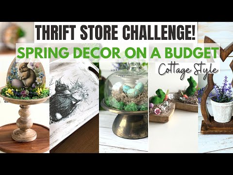 WATCH ME TURN THRIFT STORE FINDS into GORGEOUS EASTER BUDGET HOME DECOR | Dollar Tree DIY