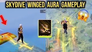 New Skydive Winged Aura Gameplay - Winged Aura Skywing | Free Fire New Faded Wheel Event