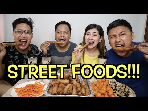 FILIPINO STREET FOODS MUKBANG | Miss Menchie