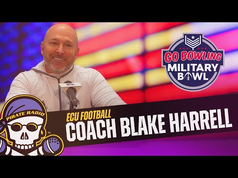 ECU Football Coach Blake Harrell on playing NC State in the Military Bowl