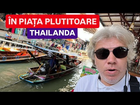 🔴 În cea mai frumoasă PIAȚĂ PLUTITOARE din THAILANDA - Damnoen Saduak Floating Market