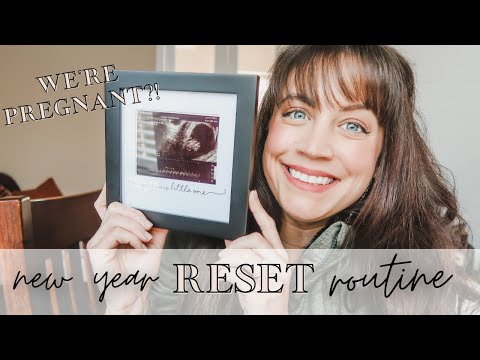 new year reset routine 🧹✨🤰 plus BIG NEWS