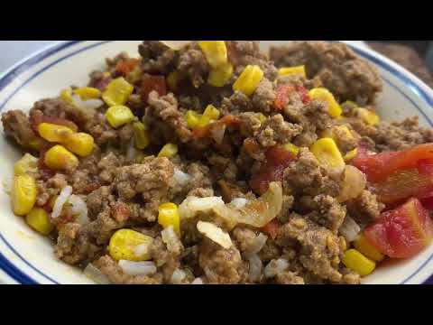 How To Cook Ground beef, Tomato And Corn