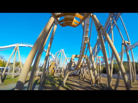 Pyrenees Coaster POV (ピレネー) - 4K Point of View - Parque Espana - Shima Spain Village, Japan 志摩スペイン村