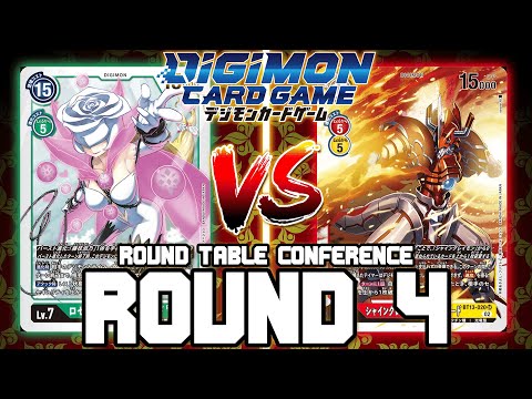 Rosemon BM VS ShineGreymon BM!! | Digimon Card Game: BT-13 Round Table Conference (ROUND 4)