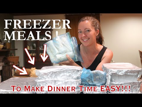 Make Dinner EASY! 8 Recipes 16 FREEZER MEALS