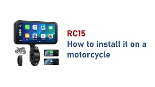 CarPlay RC15: How to install it on a motorcycle (EN)