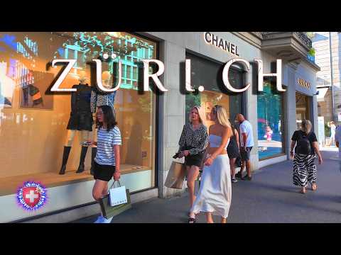 ZURICH SWITZERLAND ✨ BAHNHOFSTRASSE Münsterhof / City Center walking tour 4K HDR