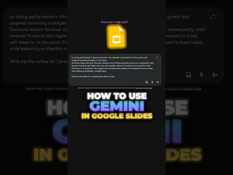 How to use Google Gemini in Google Slides