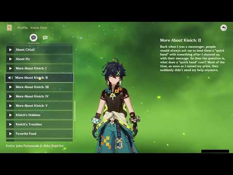 KINICH ALL VOICE LINES (ENGLISH)