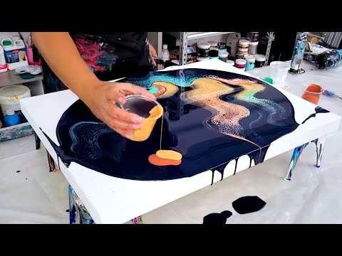 Need A Laugh? My Husband Does My Voice Over - Abstract Fluid Acrylic Painting - Acrylic Pouring