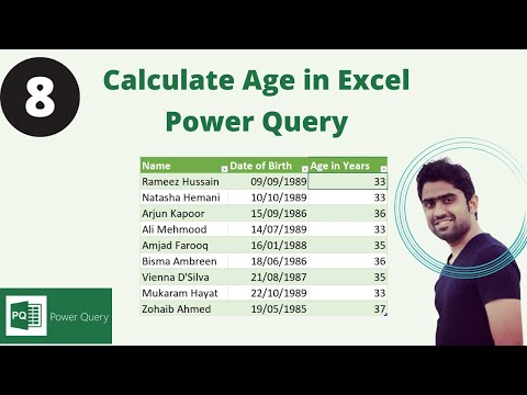 How to Calculate Age in Excel Power Query Hindi/Urdu 💡