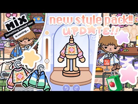 NEW CLOTHING STYLE PACK UPDATE! new update in toca boca out now!! 🛍 // toca boca world new update! 💗