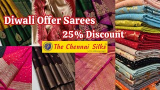 Chennai Silks Diwali Collection 2024 | Chennai Silks Sarees Collection With Price | Trichy Diwali