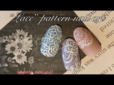 【Nail】lace pattern nail art /レースネイルアート