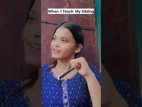 When You Teach Your Sibling 😅 ||laugh with Honey | #shorts #sibling #relatable  #funny