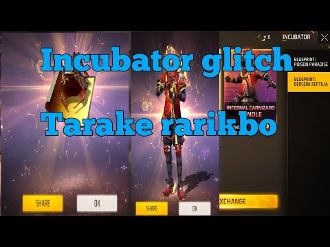 Free Fire Incubator Glitch ko rarik galgalrimbo ian chance 🆓 🥰