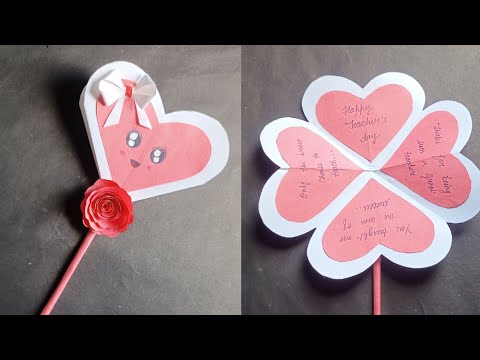 DIY easy teacher's day card|Easy card for teacher's day|Handmade card for teacher's day|DIY card