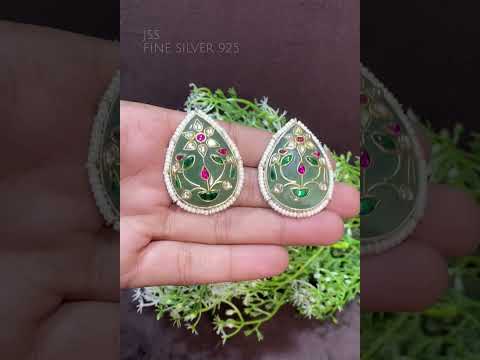 Exclusive 925 Silver Fusion earring Wholesale  92.5 Silver Jewellery