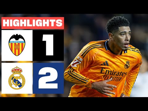 VALENCIA CF 1 - 2 REAL MADRID I HIGHLIGHTS LALIGA EA SPORTS