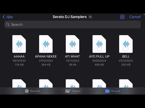 How to add Samplers on Algoriddim Djay App