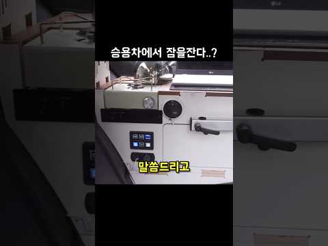 승용차에서 자는 남자