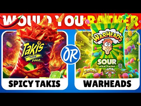 Would You Rather...? Spicy VS Sour JUNK FOOD Edition 🌶️🍋