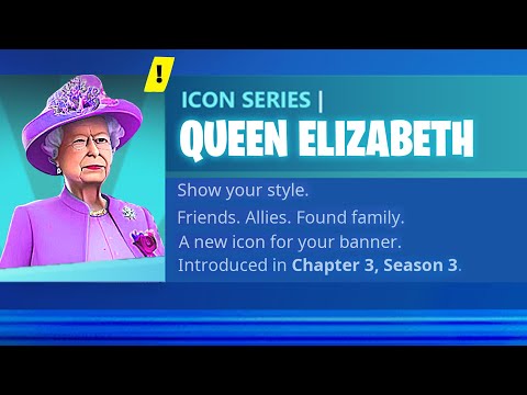 The Queen gets a fortnite skin! 👑 🇬🇧