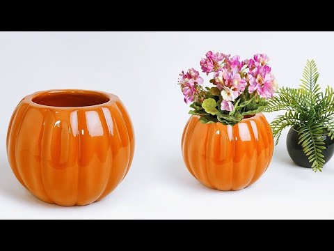 Cement and plastic baskets ideas / How to make unique and creative cement flower pots at home