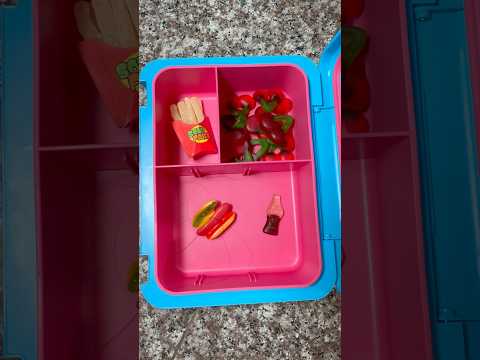 Packing School Lunch *ONLY GUMMY FOOD* #shorts