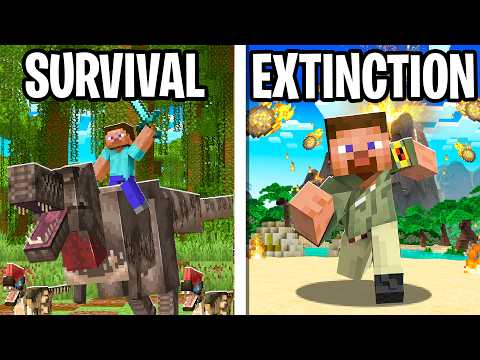 100 Players Simulate JURASSIC PARK in Minecraft Hardcore...