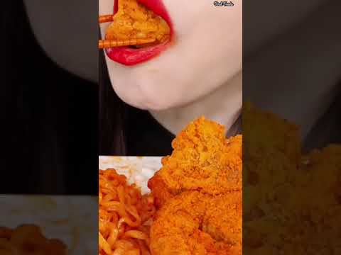 Asmr Eating Crispy Chicken Leg Piece 🔥🤤#shorts