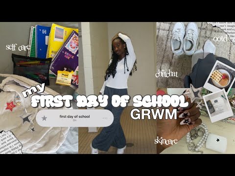 GRWM: FIRST DAY OF SCHOOL * SENIOR YEAR* | chit chats, nails, self care...