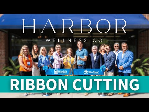 A New Look - Rebranding Ribbon Cutting for Harbor Wellness Co.