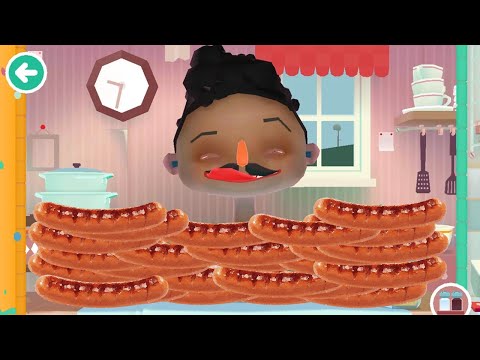 Boy Eats 100 Hot Dogs! (Toca Kitchen 2 Gameplay)