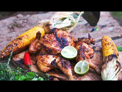 The Best Campfire Grilled Chicken You`ll Ever Make! Hot and Spicy, Absolutely Delicious!