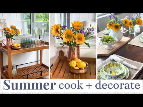 SUMMER DECORATING + EASY SUMMER RECIPES | Decorating for Summer with Wayfair