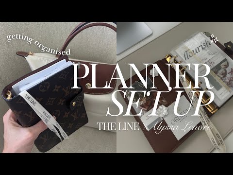 2025 PLANNER SET UP PT 1☕️📖 How to stay on track as a content creator ft. The Line X Alyssa Lenore 🤎