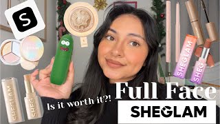 Full FACE using SHEGLAM Makeup!