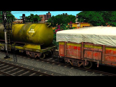 OIL TANKER COUPLING COAL WAGON | Train Simulator | BUMPY RAILROAD | Railwork | RAILWAY RITAM