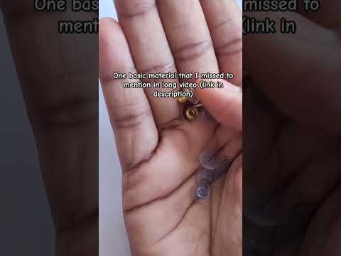 Basic materials for jewelry making- Earring stoppers - full video link below