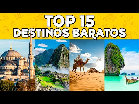 ✈️ Países BARATOS para VIAJAR ⭐️ TOP 15 Destinos Económicos